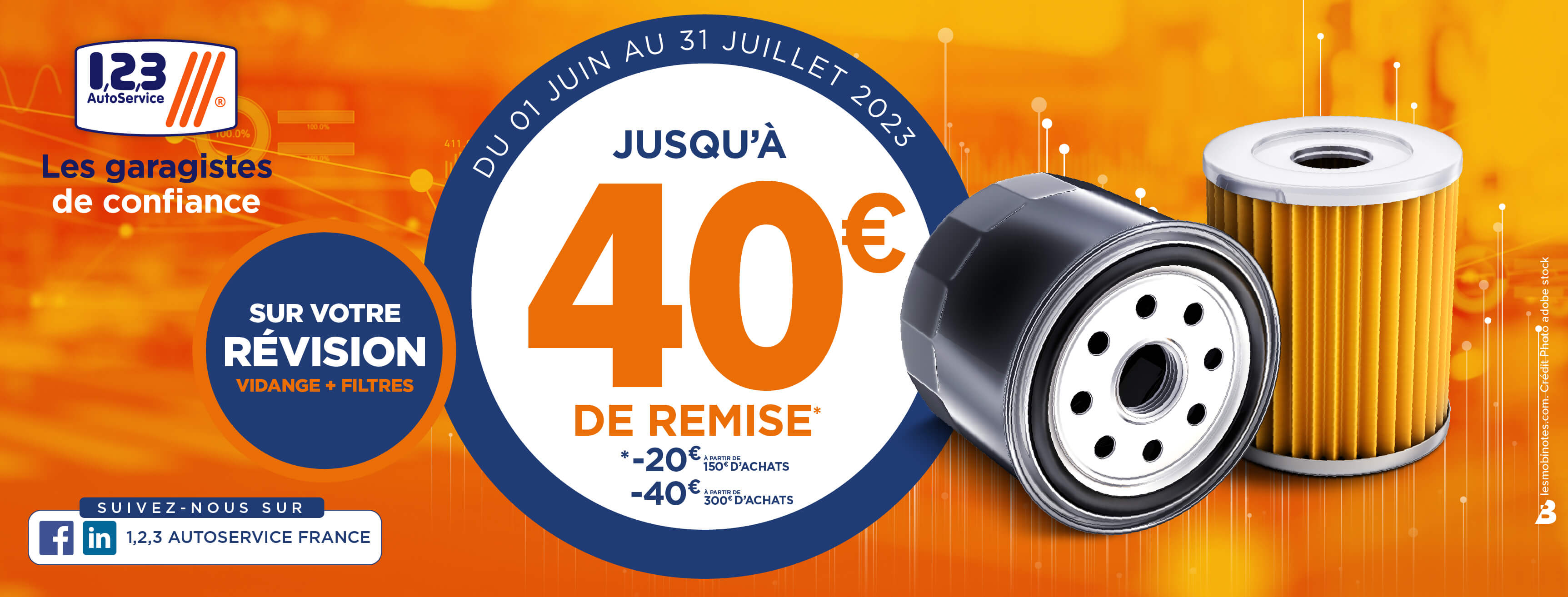 JUSQU'À 40€ DE REMISE SUR VOTRE RÉVISION